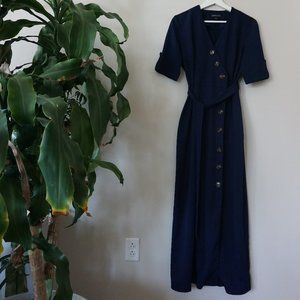 Asymmetrical maxi dress